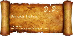 Daruka Petra névjegykártya